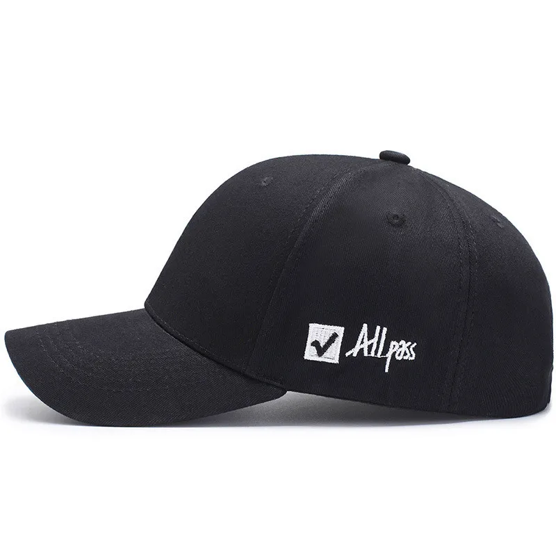 Однотонная летняя кепка ALL Pass с вышивкой фирменная бейсболка для папы