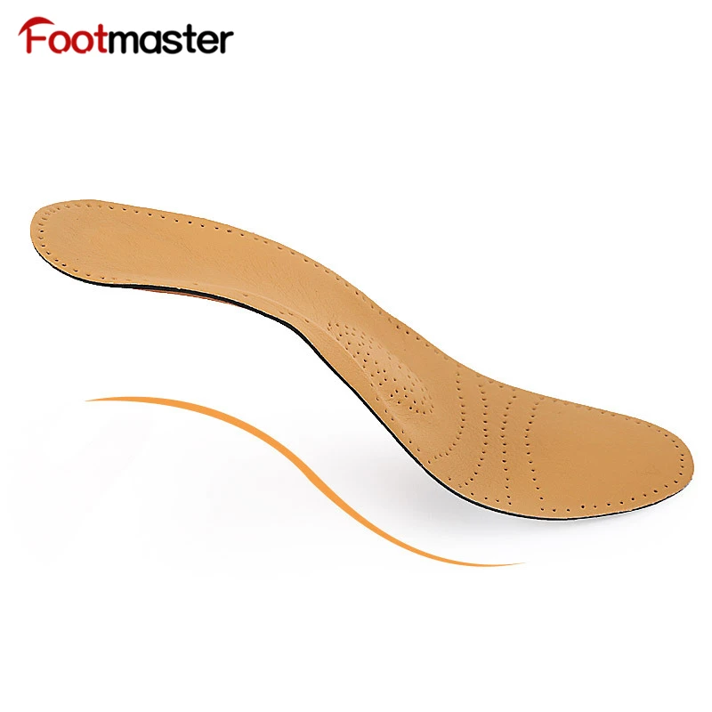 FootMaster Arch Support s Plantar Fasciitis стельки для ног Дышащие из воловьей кожи ортопедические