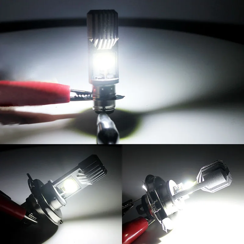 

H4 P15D LED 12V Motorcycle Headlight Bulbs P15D Motorcycle Led Headlight COB H4 20W Motorcycle Headlight