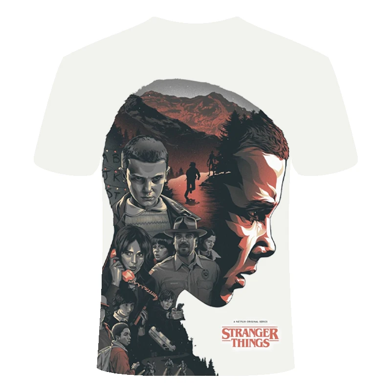 Футболка детская с 3D принтом очень странные дела|Мужские футболки| |