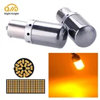 Светодиодные лампы Night knight T20, 7440, W21W, 144, декодирование светильник, анти-вспышка, сигнал поворота автомобиля, 1156, BA15S, PY21W, Canbus, Авто фонарь заднего хода, 12 В