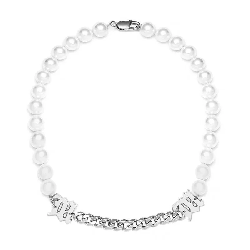 

Elegant Silver 925 Jewelry Classic Temperament Wedding Necklace 4-10mm Shell Pearl Cream 925 Sterling Silver Chain for Women