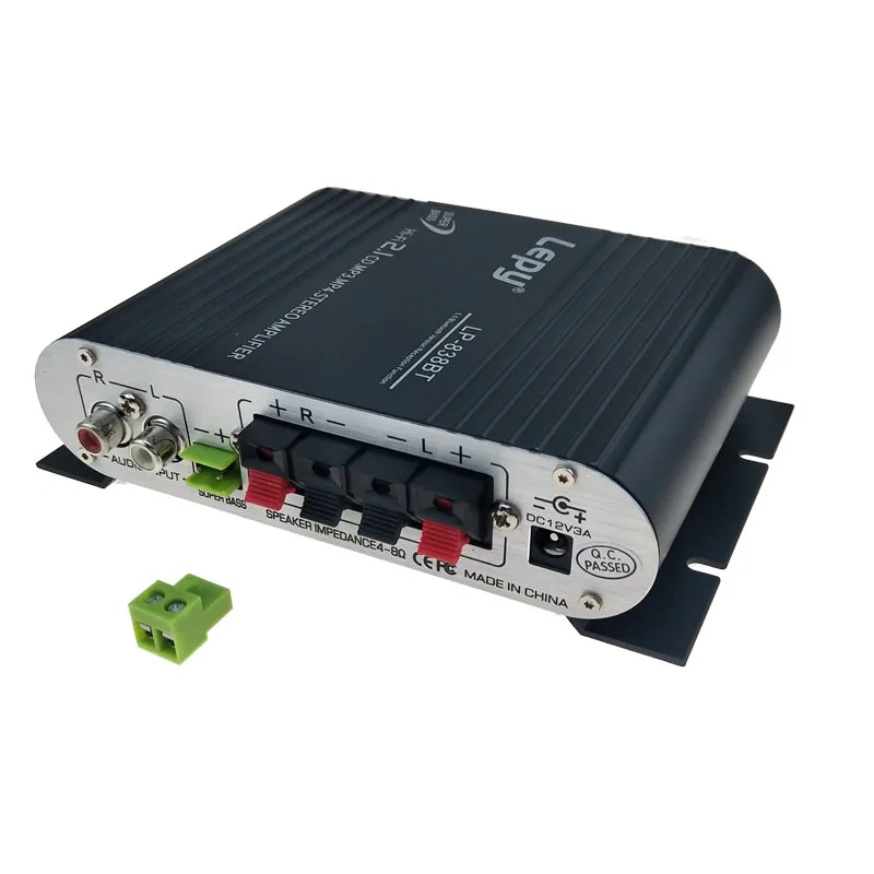

Lepy LP-838BT Bluetooth 5.0 Power Amplifier 2.1 3 Channel Super Bass Audio Sound Amplificador With 12V3A Power And AUX Cable