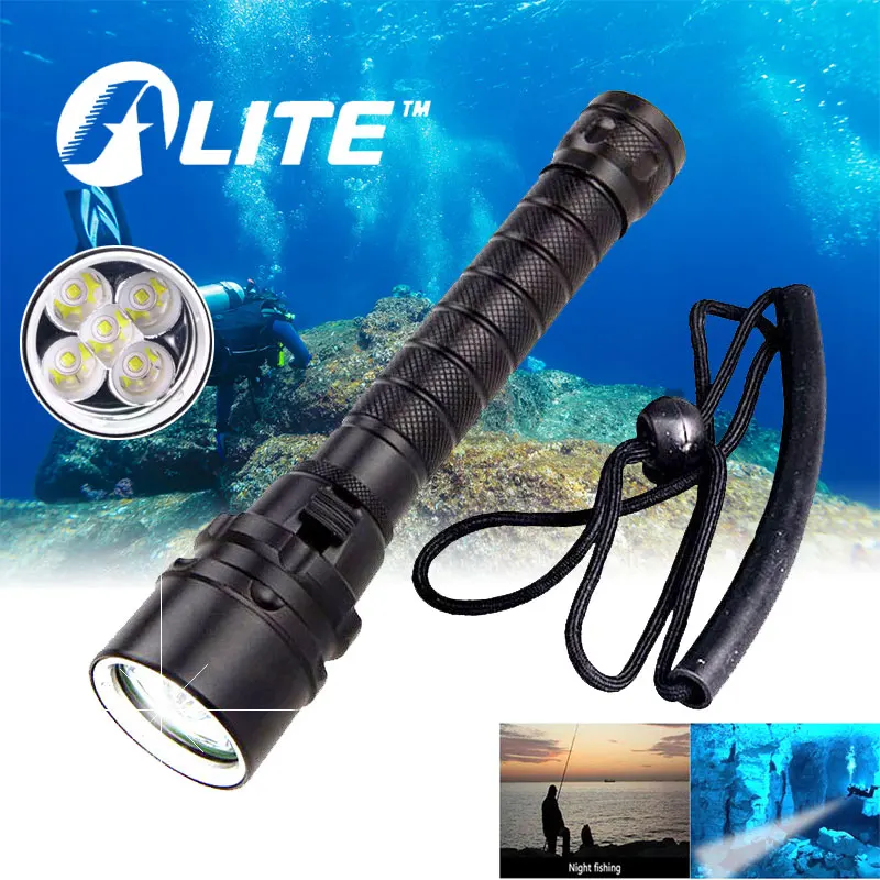 TMWT подводный фонарик 3 светодиодный 5 CREE XM L2 XML T6 холодный белый теплый фонарь для