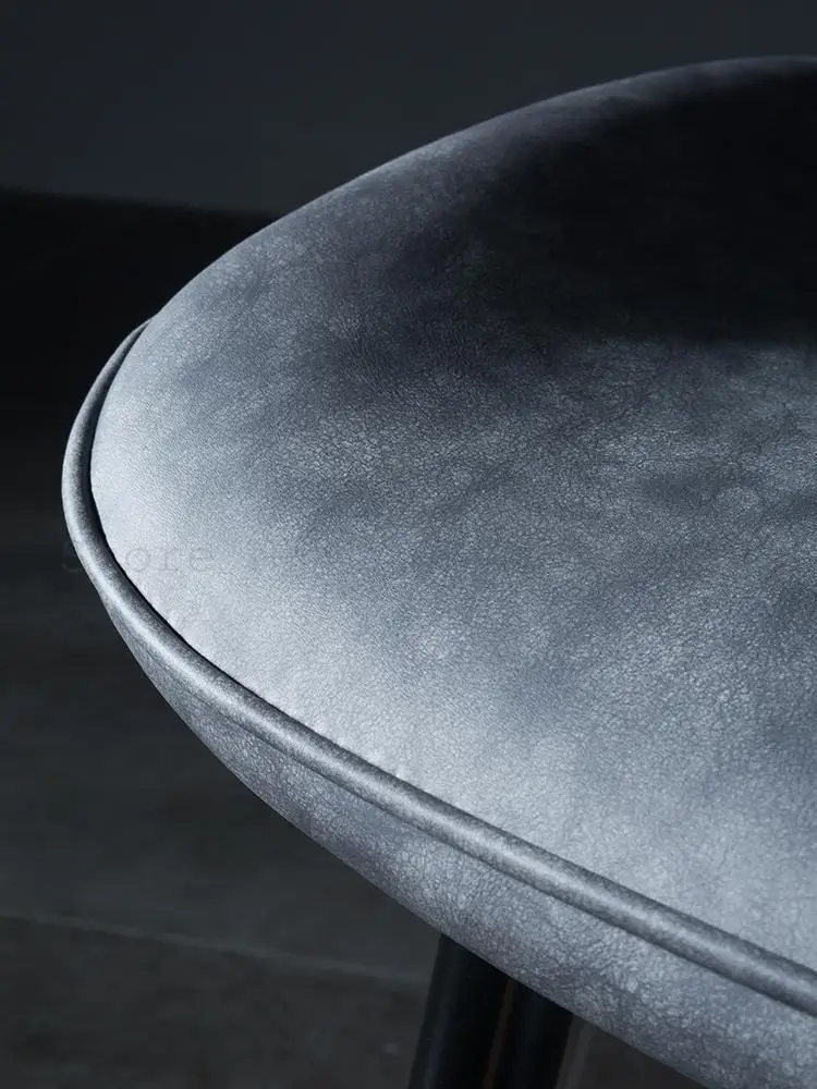 Обеденный стул в скандинавском стиле постмодерн роскошный кожаный мягкий