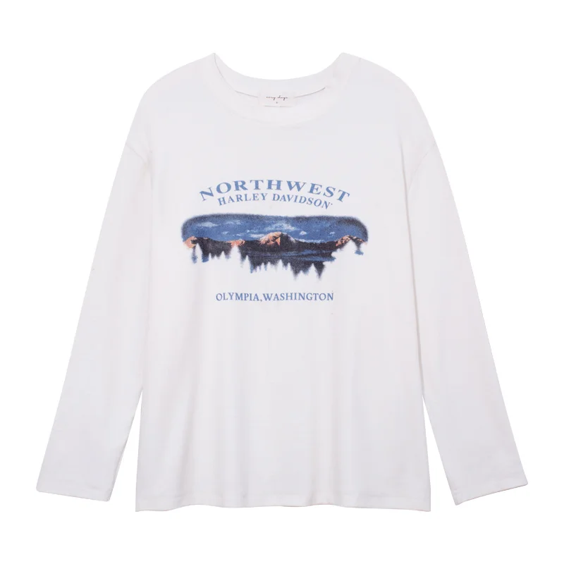 

Official Picture Special Offer Autumn and Winter Thickening Brushed Long Sleeve T-shirt for Women Kio
