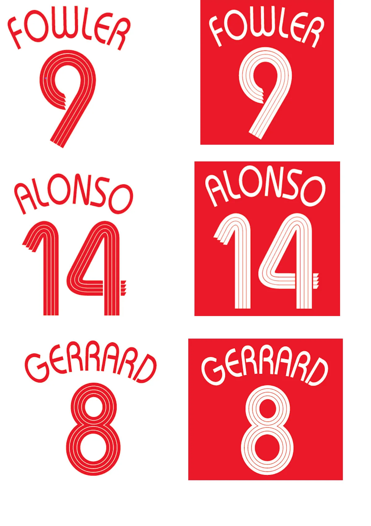 2008 г. НАМА UCL Champions #8 Gerrard #14 Alsonso #9 Fowler тепловая печать футбол|Заплатки| |