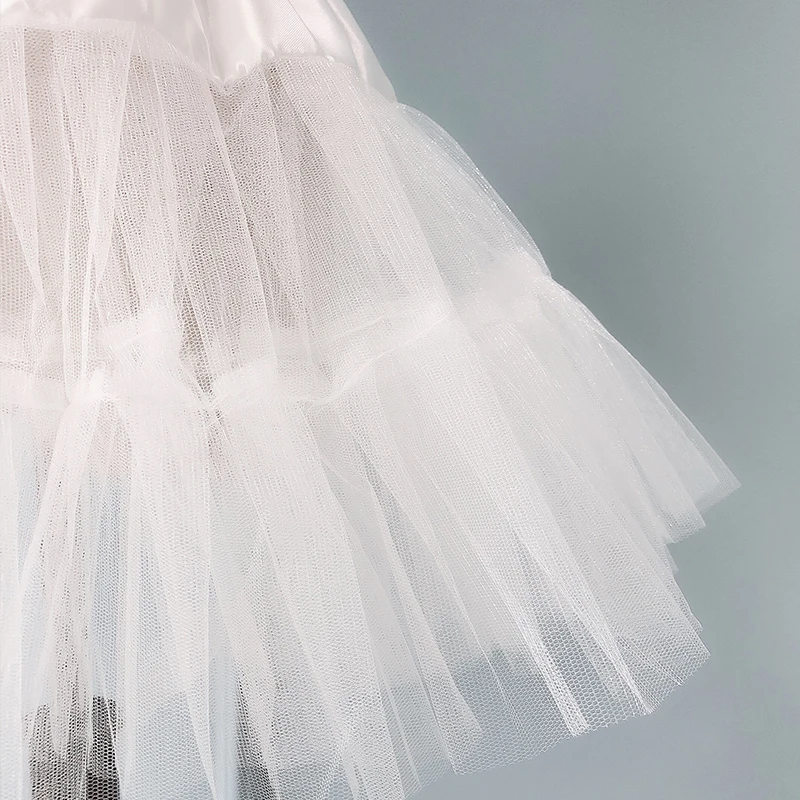 White Swing Mini Tulle Mesh Petticoats Lady Sweet Tutu Gala Party Women Underskirt Cheap Short Elastic Waist Rockabilly Skirt | Женская