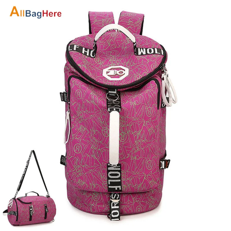 Водонепроницаемый холщовый спортивный рюкзак для мужчин и женщин