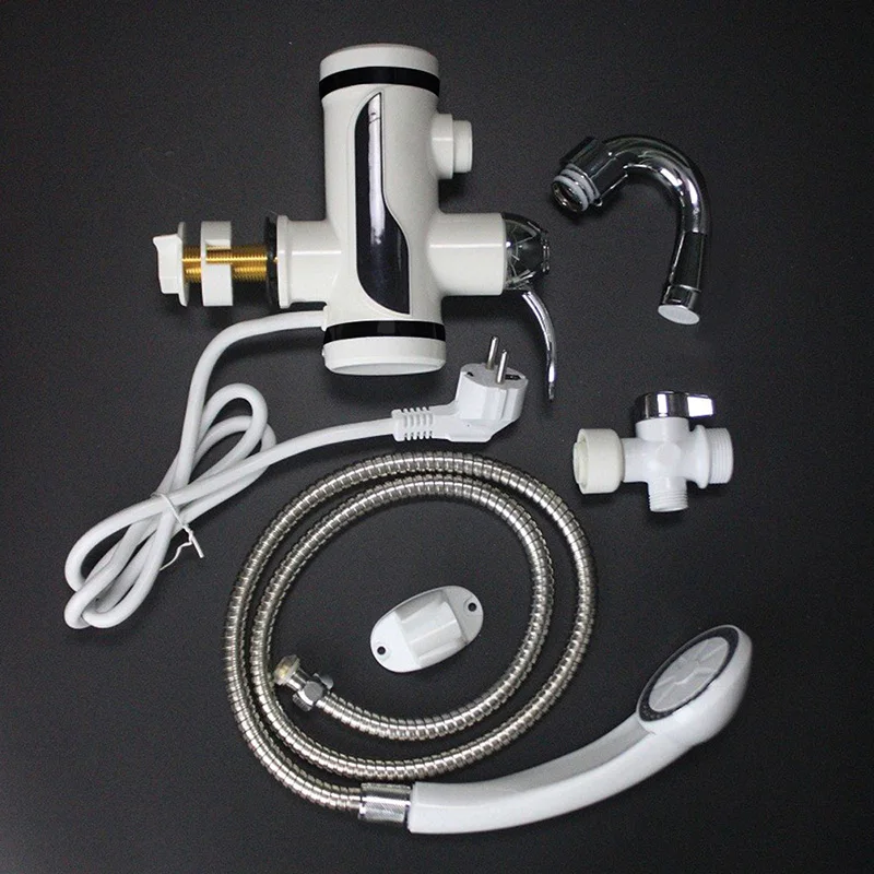 

instant water heater electric faucet 3000W kitchen/bathroom hot water heating tap tankless-water-heater with shower