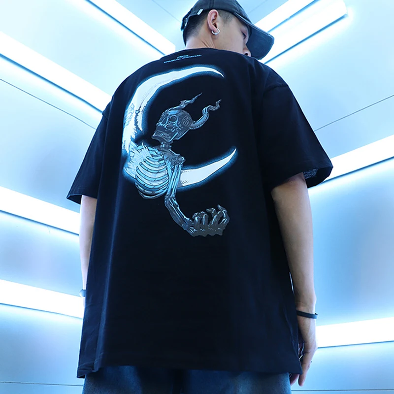 Хип-Хоп Уличная футболка для мужчин 2020 модные большие Харадзюку С Коротким