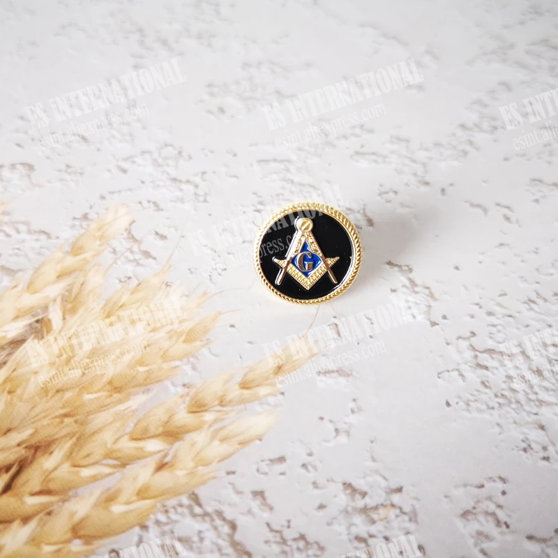 Аксессуар Masonic значок булавки на лацканы BLM55 3D из цинкового сплава черного цвета