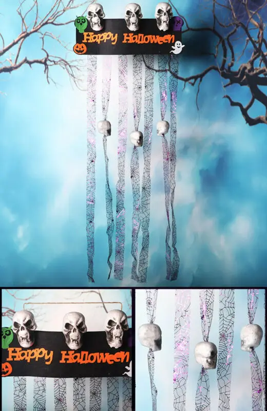 Хэллоуин подвесные украшения призрака череп скелет ужас внешний Фотофон | Дом и
