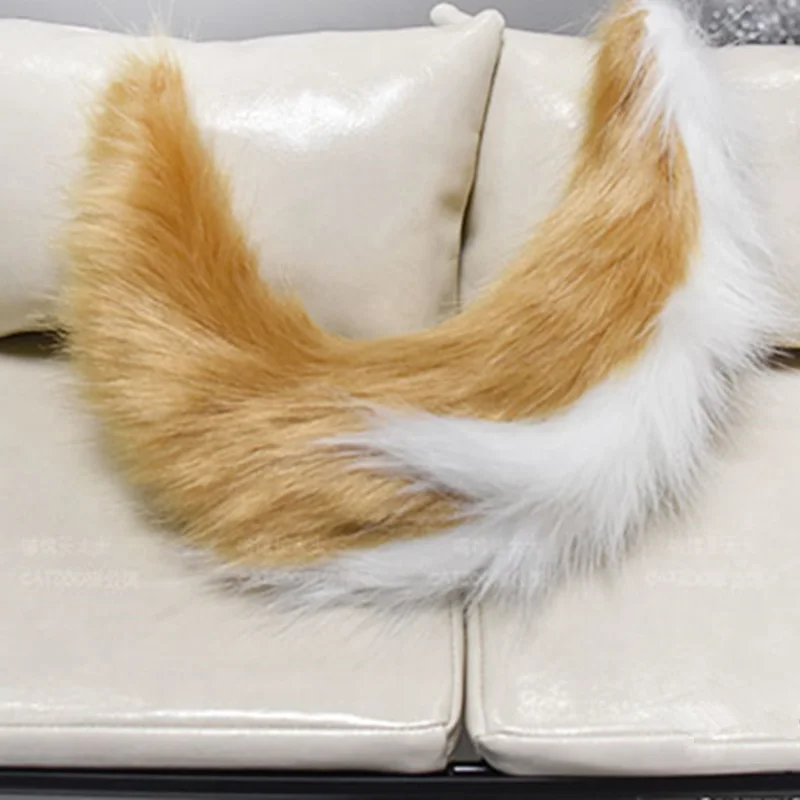 Косплей-реквизит ручной работы с длинной шерстью лисий хвост чудовище Nekomimi аниме