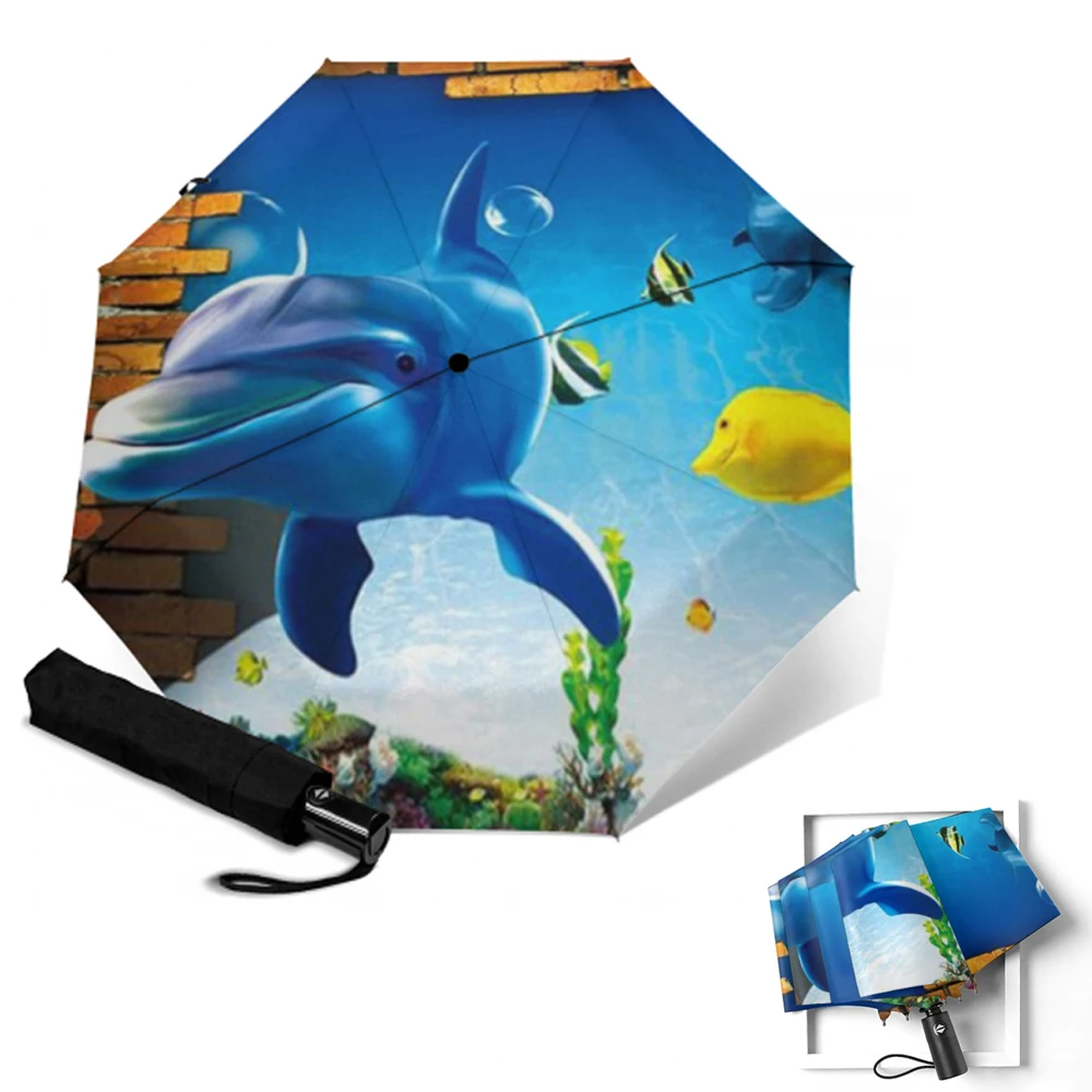 Зонт женский автоматический компактный портативный складной |