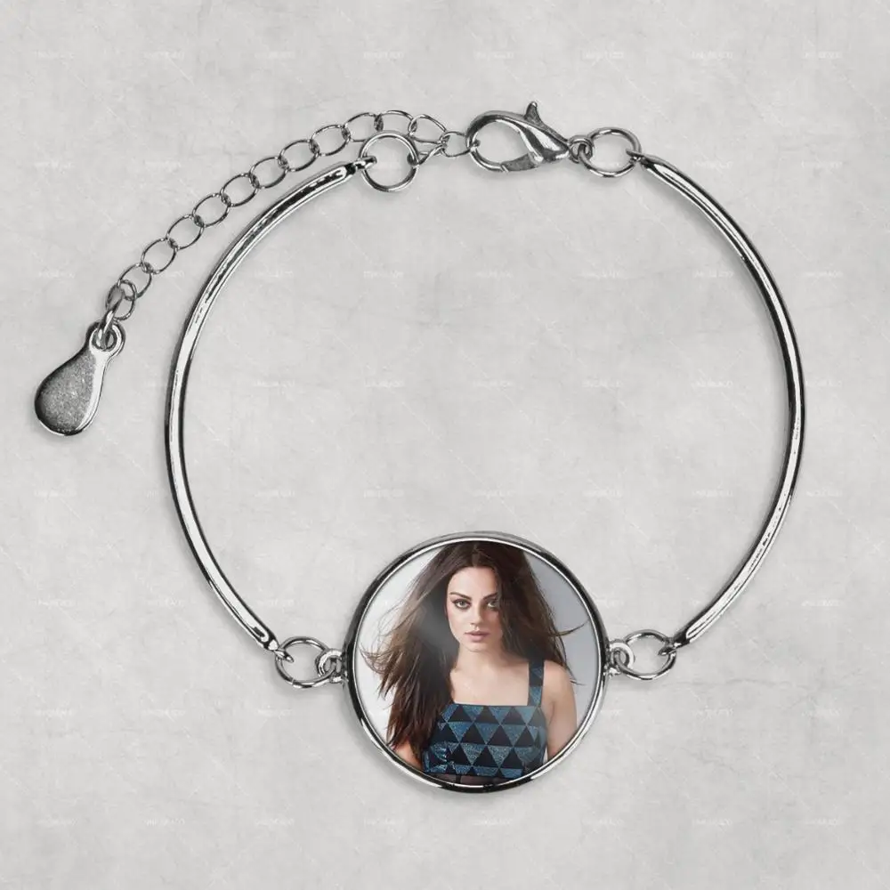 Мила Кунис персонализированный браслет с фото ювелирные изделия картинами