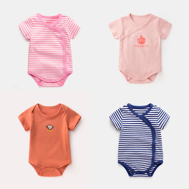 Летние комбинезоны для новорожденных Комбинезон маленьких девочек одежда