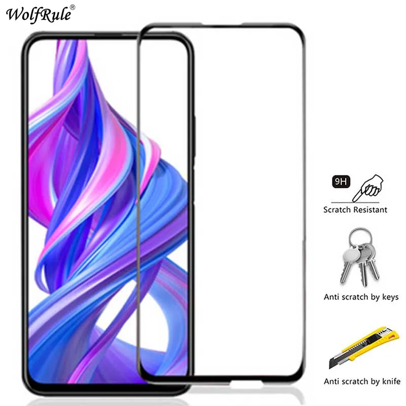 2 шт. защита для ЖК-экрана Honor 9X Pro закаленное стекло с полным клеем 2.5D Huawei 9x