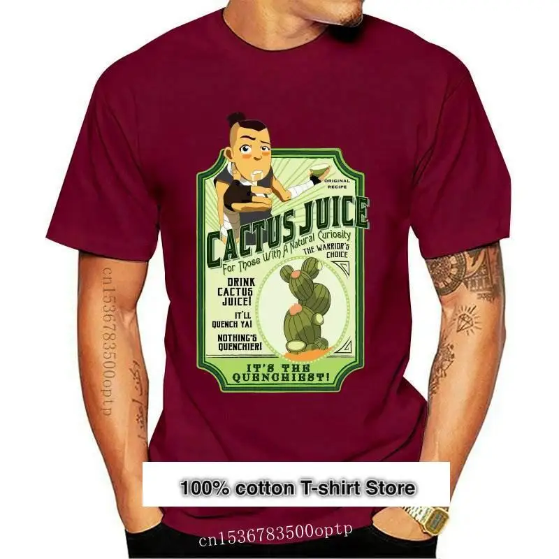 

Camiseta с рисунком кактуса y bebida, camisa Atla Sokka, etiqueta de zumo de Cactus, Vintage, Water Tribe Ad, newest DAD