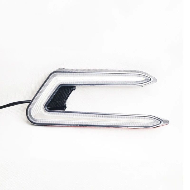 

2pcs For Toyota Camry 2018-2019 LED Daytime Driving Running Light DRL Car Fog Lamp 6000K White Turn Yellow Turn Blue Light