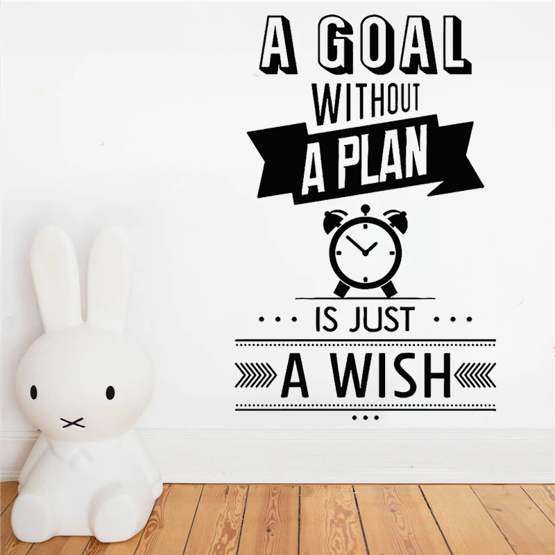 

Vinyl Motivational Quote Wall Sticker Inspire Wall Decals Art Mural Removable Wallpaper for Office Room Wall Decor Decal RU437