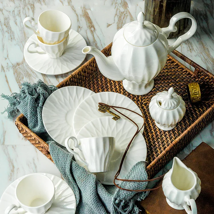 

Ceramic Coffee Set European coffee set retro cup dish creative gift tea