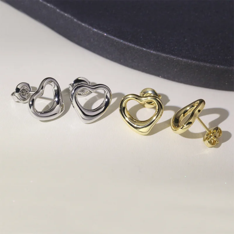 

925 Sterling Silver Stud Earrings For Women T1 Design LOVE Stud Earing Engagement Wedding Anniversary Gift Wholesale Jewelry