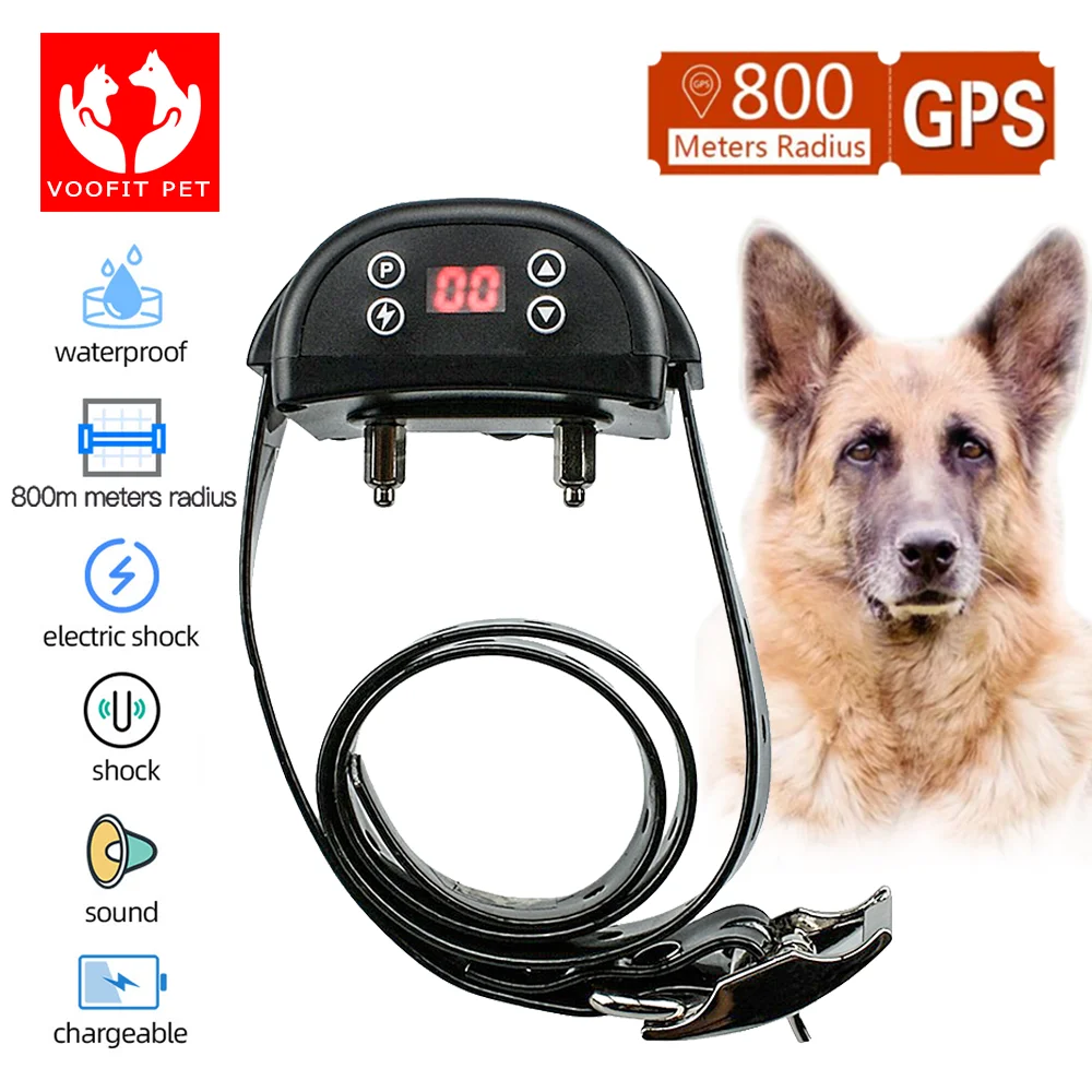 Ошейник с GPS ошейником и электрошокером для собак Товары дрессировки домашних