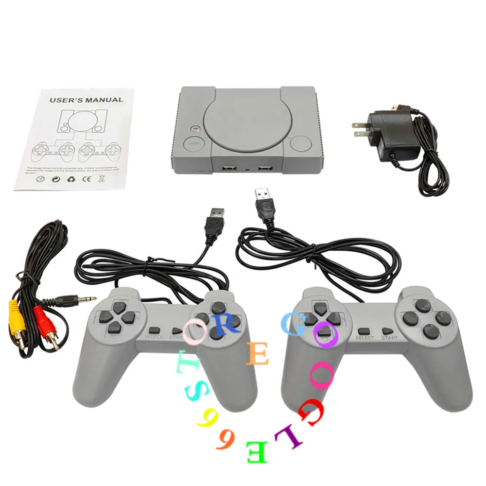 Новая Ретро игровая консоль со встроенными 620 экшн играми 8 бит PS1 игры семейный ТВ