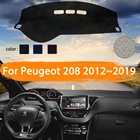 Крышка приборной панели автомобиля, коврик для приборной панели Peugeot 208 2012  2019, автомобильный Внутренний солнцезащитный ковер, коврик для приборной панели, коврик для стайлинга автомобиля 2013 2014 2015