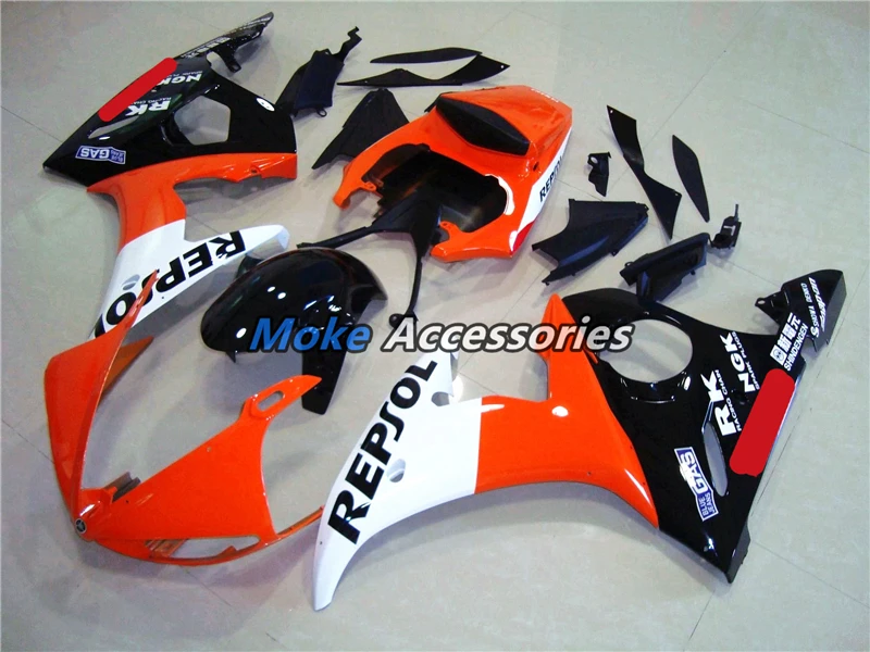 

Motorcycle Fairings Kit Fit For Yzf R6 2003 2004 2005 Bodywork Set High Quality Abs Injection Black Orange White
