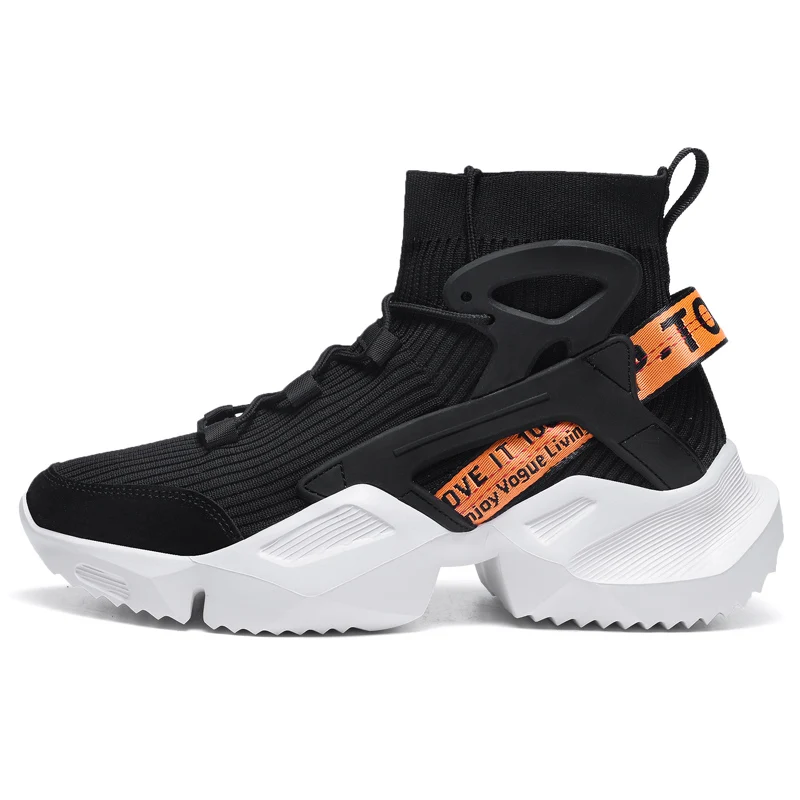 

Casual Shoes Men High Top Soft Sock Sneakers Men Breathable Mesh Outdoor Footwear Custom Logo Packing for Drop Shipping Big Size