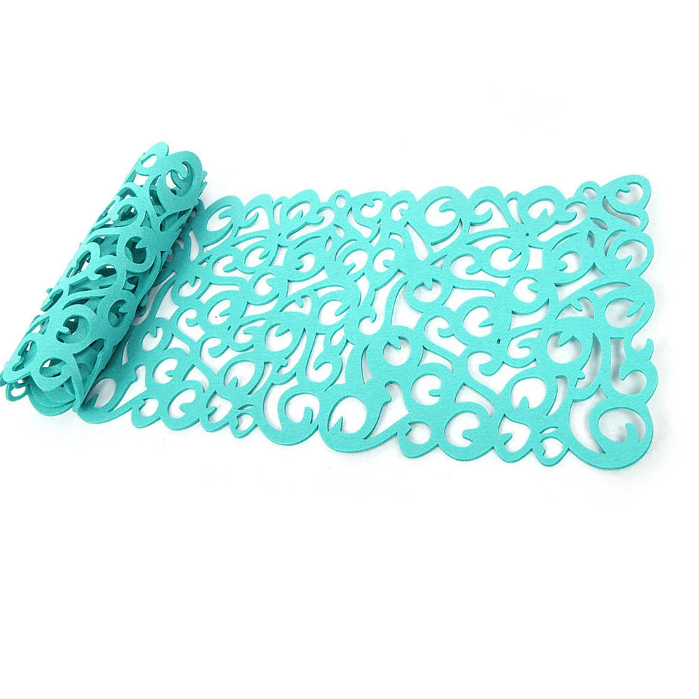 Стильная полая войлочная скатерть 100*30 см коврик подстилка принадлежности для