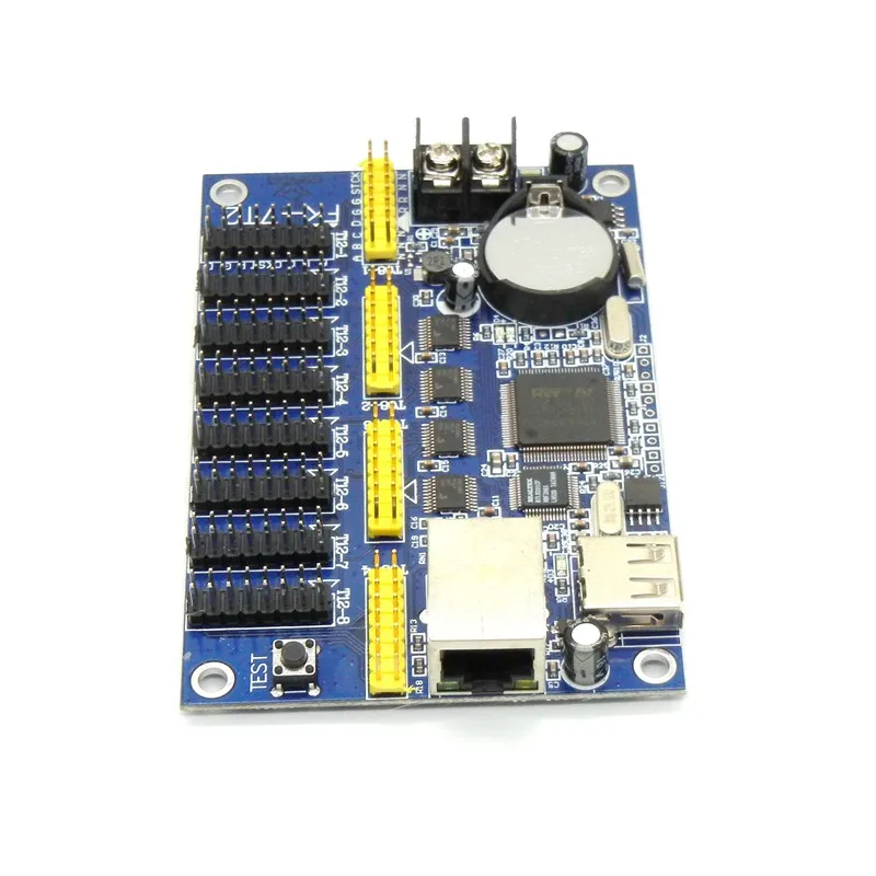 FK 7T2 Ethernet и USB светодиодный Управление карты 2408*48 пикселей Поддержка один двойной