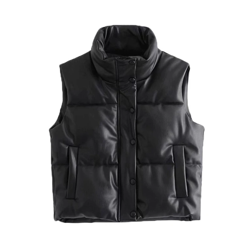 

DOUJILI 2021 Winter Black Warm Waist Coat New Style High Quality Sleeveless Casual Solid Vest Jacket