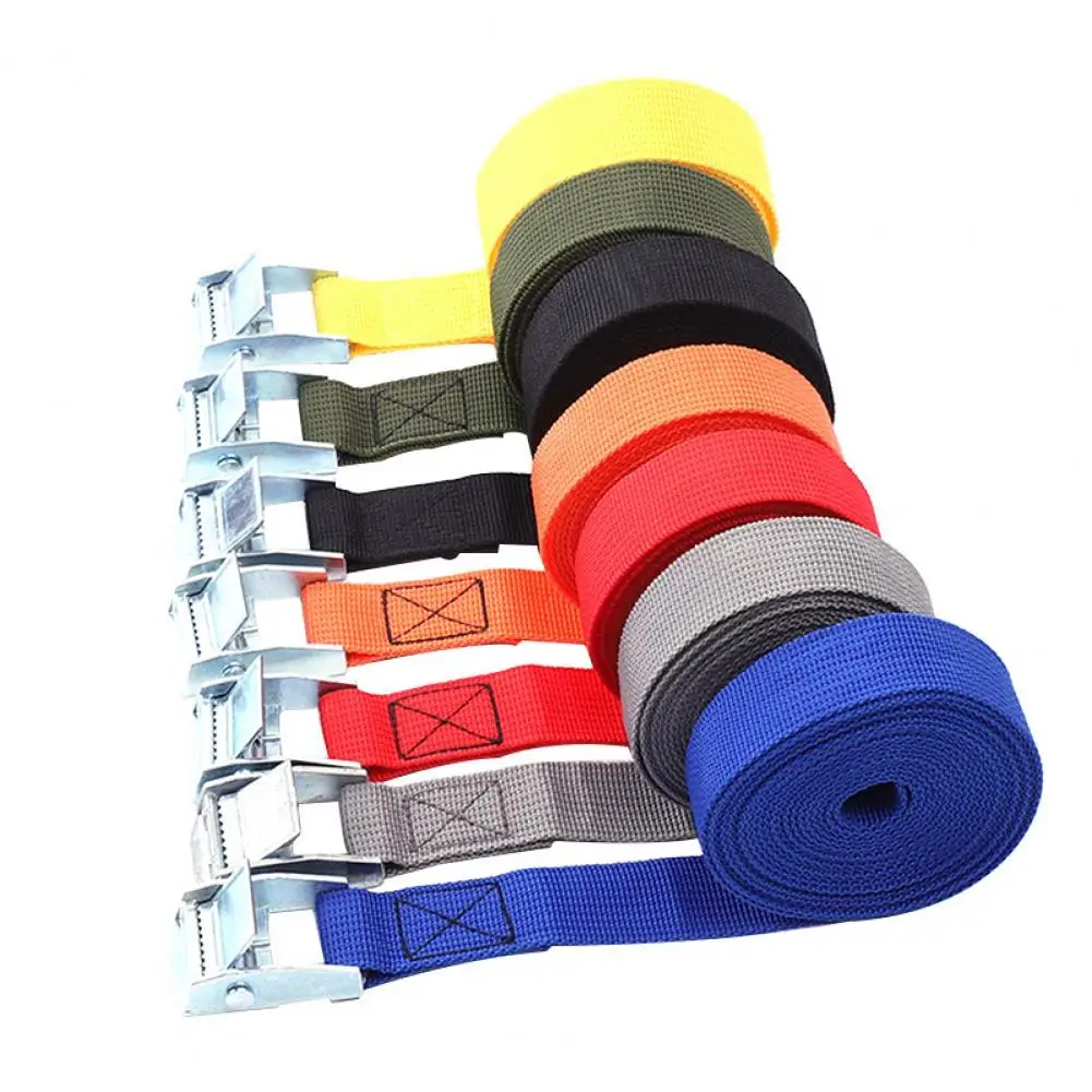 1M Luggage Cargo Strap High Strength Tensioning Belt Portable 250 Lbs Cargo Tie Down Cam Strap for Car/motorcycle/bike