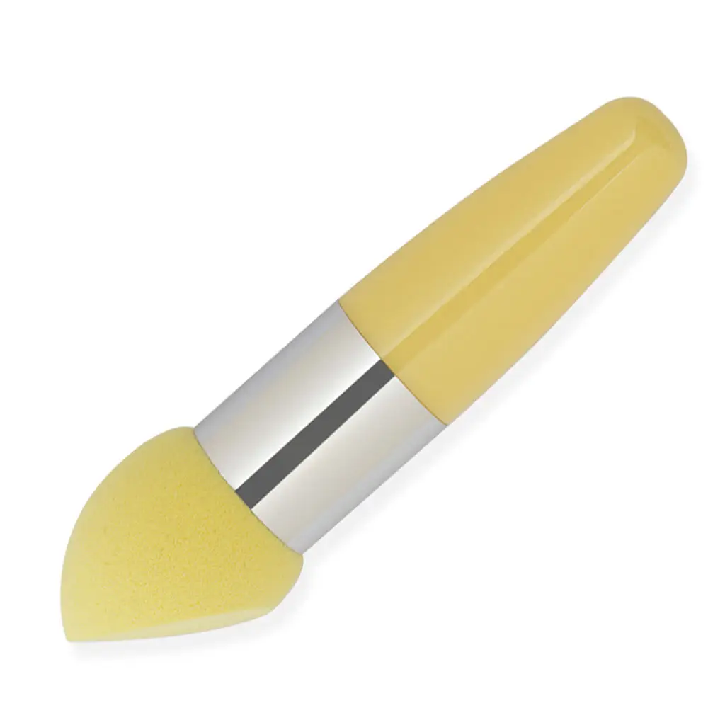 2 шт случайный цвет макияж косой поверхности кисти пуля гриб губка головка жидкий