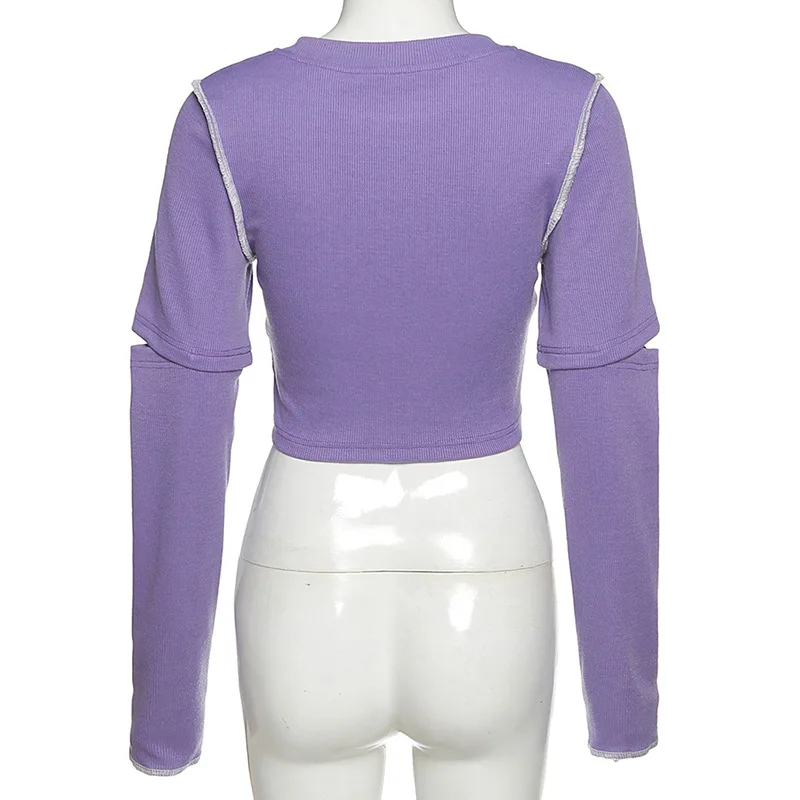 

Y2k Top 2021 New Korean Fashion Autumn Casual Rib Knitted Sweater Women Slim Stretch Street Office Lady Patchwork Female Sweater