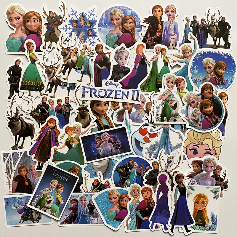Наклейки в стиле Диснея Холодное сердце 2 стикера принцесса Эльза Анна Олаф
