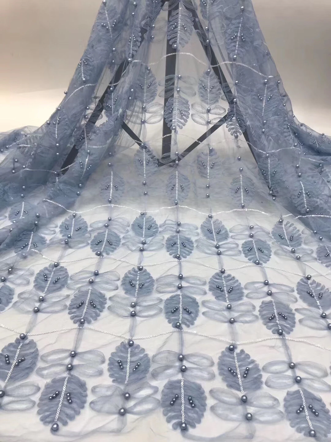 

Африканское Сетчатое свадебное платье, 2021, высокое-качественная французская кружевная ткань, кружевная ткань с блестками, D3750