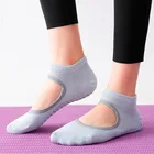 Женские носки высокого качества для пилатеса, Нескользящие Дышащие носки с открытой спиной для йоги, женские спортивные носки для балета, танцев, фитнеса, спортзала