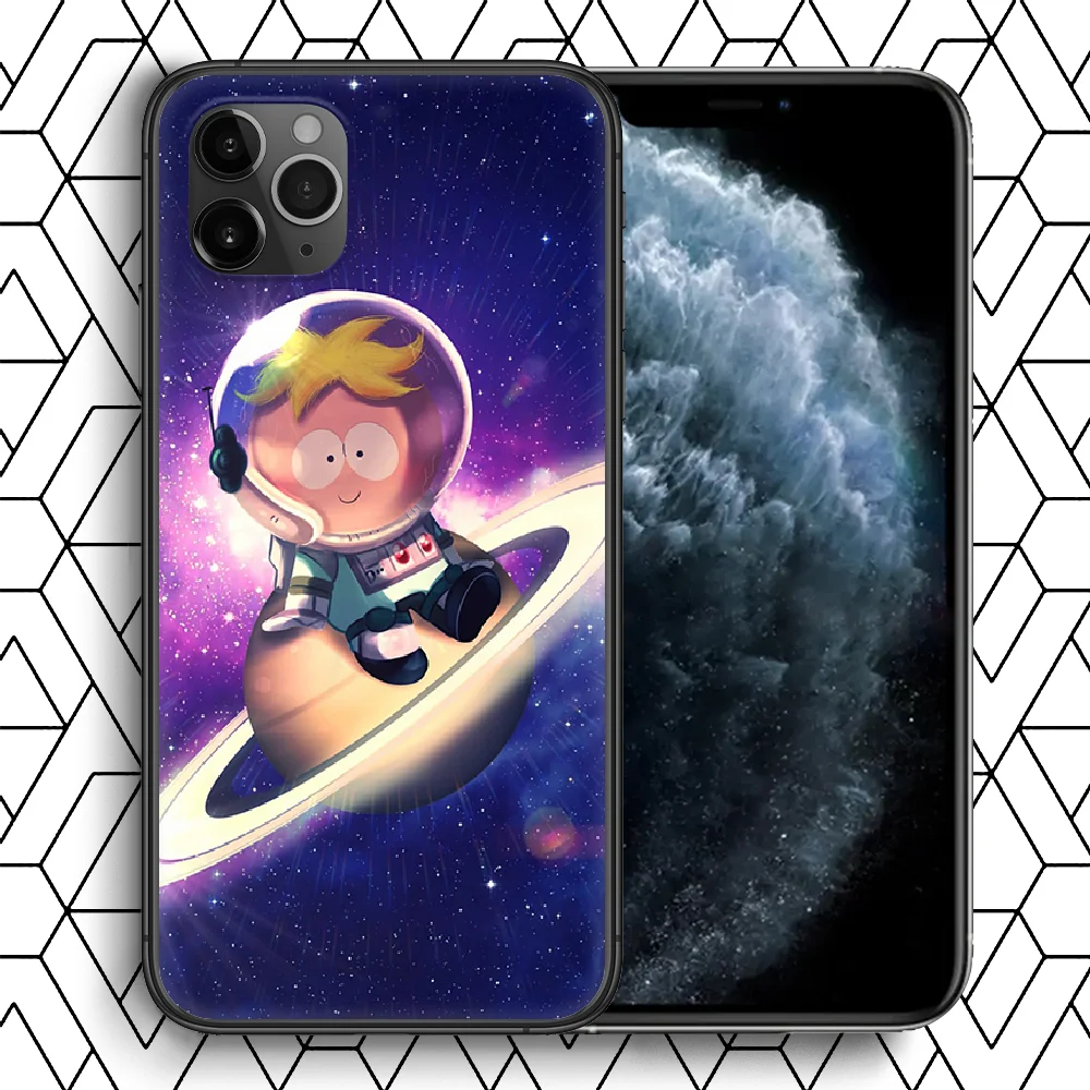 

South-Park Painting Phone Case For Iphone 4 4s 5 5S SE 5C 6 6S 7 8 Plus X XS XR 11 12 Mini Pro Max 2020 black Etui Luxury Cover