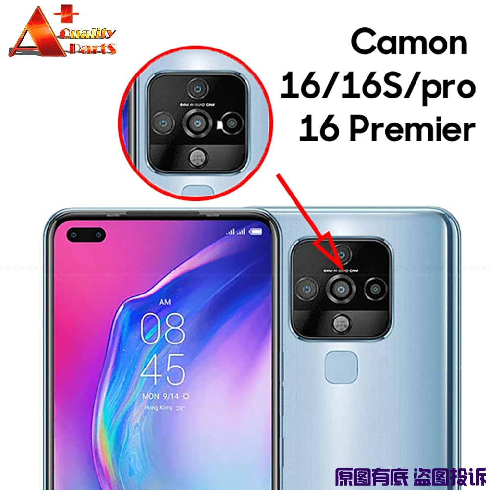 50 шт. для Tecno Camon 16 16S Pro Premier оригинальная задняя камера замена стеклянной крышки