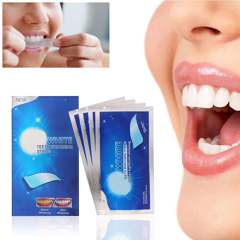 

28PCS 3D White Teeth Whitening Strips Professional Effects Tooth Soft Bristle Charcoal Toothbrush Dental Whitening Whitestrips