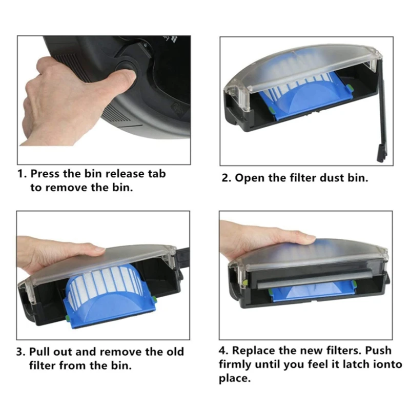 

Filter Six-Arm Side Brush for IROBOT ROOMBA 500 600 Series Replacement Accessories