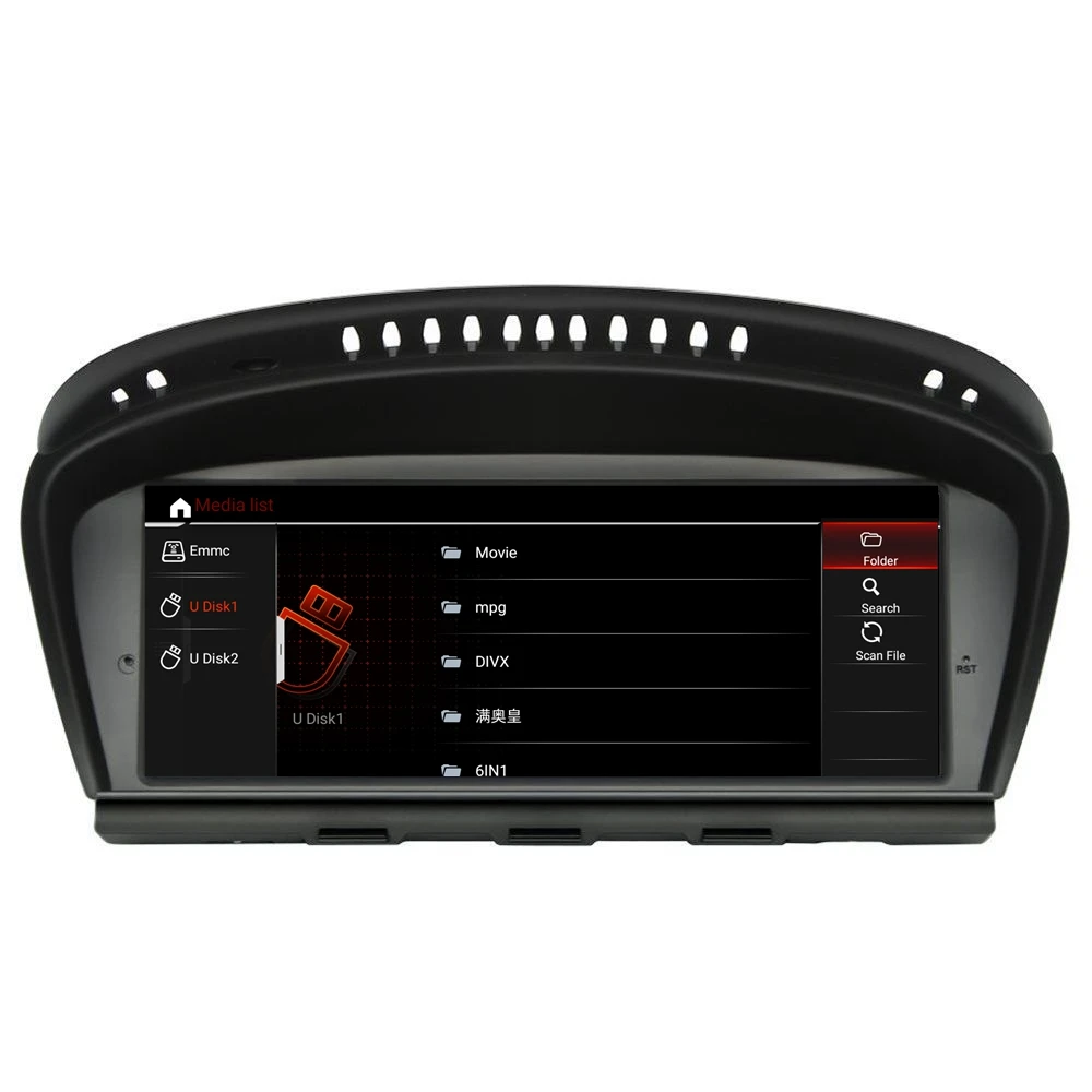 Автомобильный GPS-навигатор экран 8 дюйма Android 10 0 Карта Европы для BMW 3/5 серии E60 E90