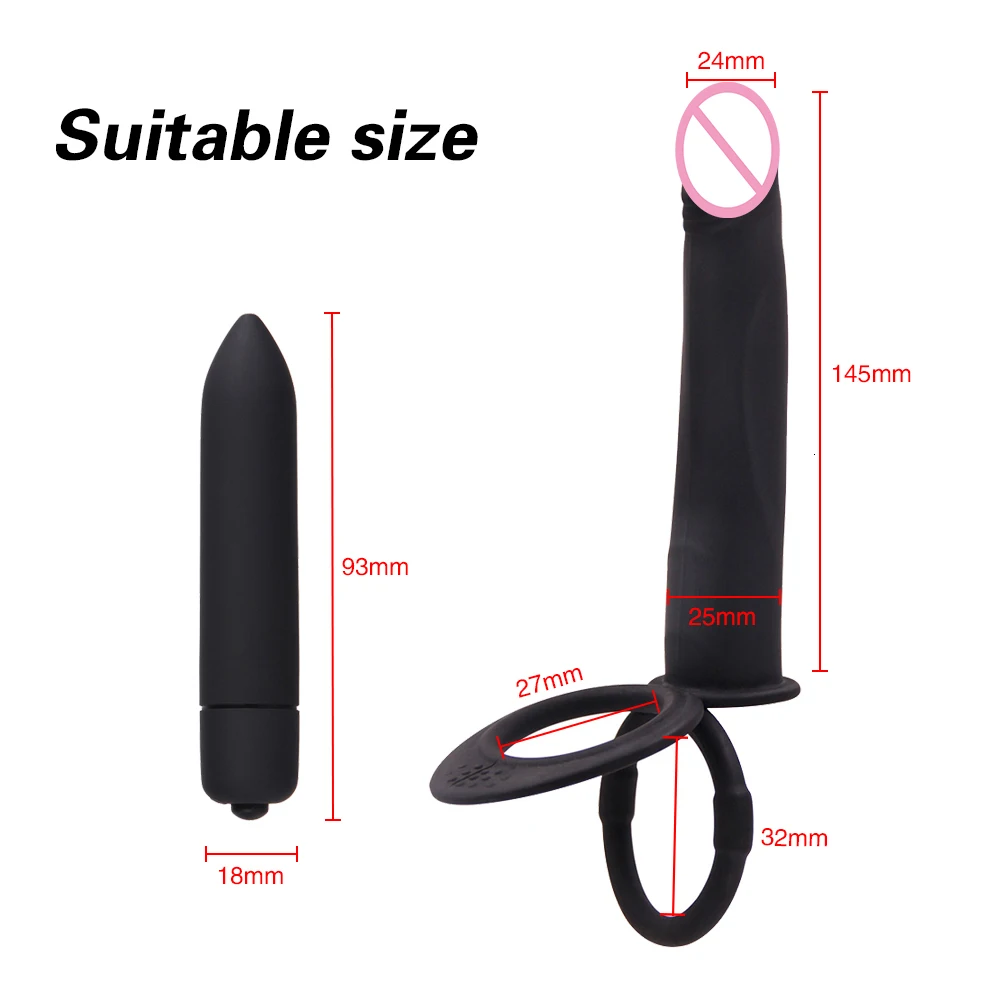 Женский фаллоимитатор вибраторы анальная пробка массажная силиконовая