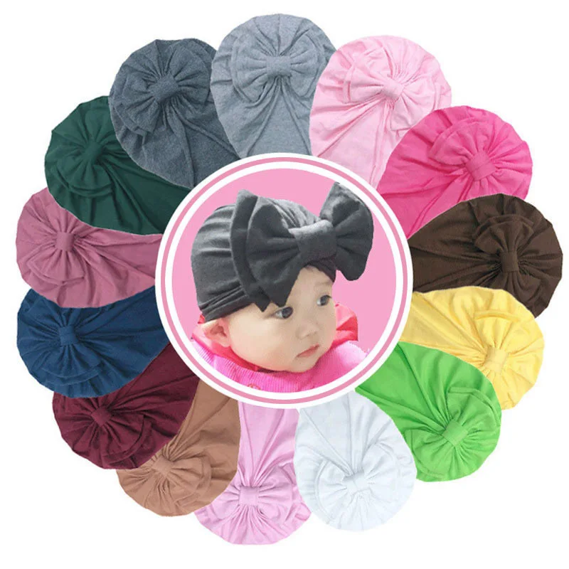 20 шт./лот новые фирменные шапки для новорожденных мальчиков и девочек мягкие в