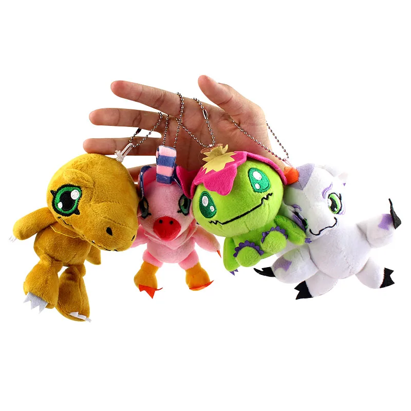 8 стилей Digimon Tail Gomamon Koromon Gabumon Patamon Palmon Agumon Piyomon Плюшевые игрушки Мягкая кукла мягкая подвеска для ключей