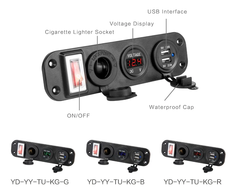 12 В usb зарядное устройство Лодка 12 В USB Автомобильное зарядное устройство 12 в панель Быстрый телефон usb Автомобильное зарядное устройство с вкл/выкл 5 в 4.2A разъем прикуривателя автомобиля
